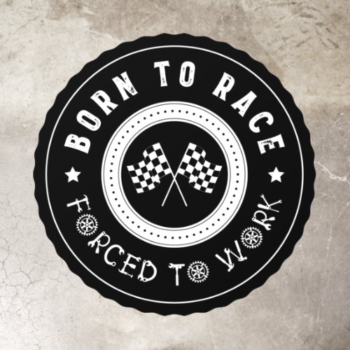 Born to Race Wheel Badge Floor Decals