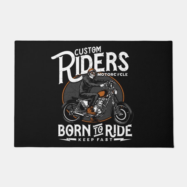 Born to Ride Doormat (Front)