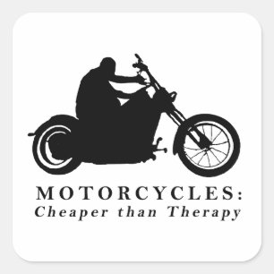 Born to Ride Graphic Print Design Square Sticker