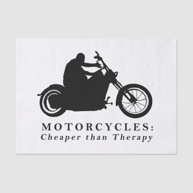 Born to Ride Graphic Print Design Tissue Paper (Front)