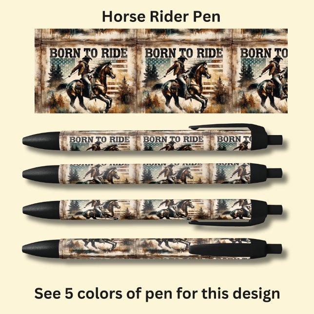 Born To Ride, Horse & Rider Pen (Creator Uploaded)