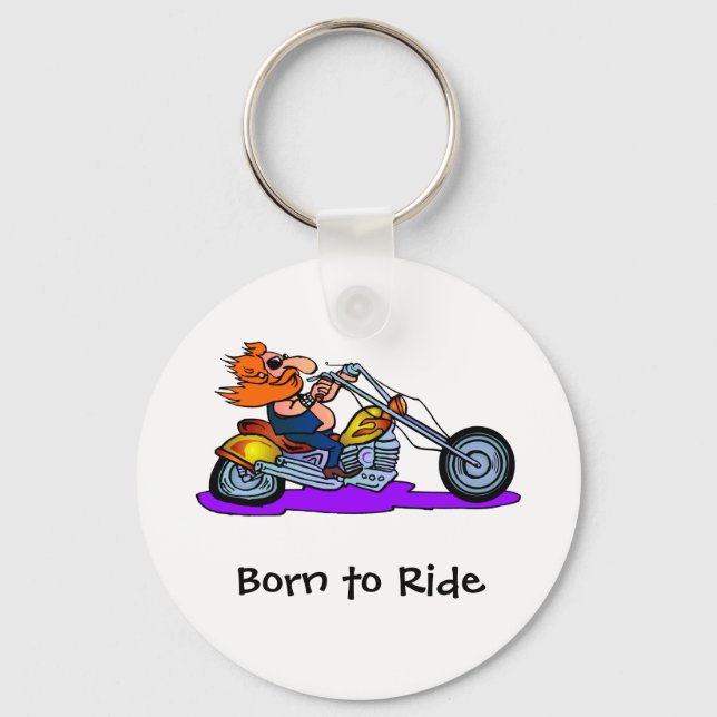 Born to Ride Keychain (Front)