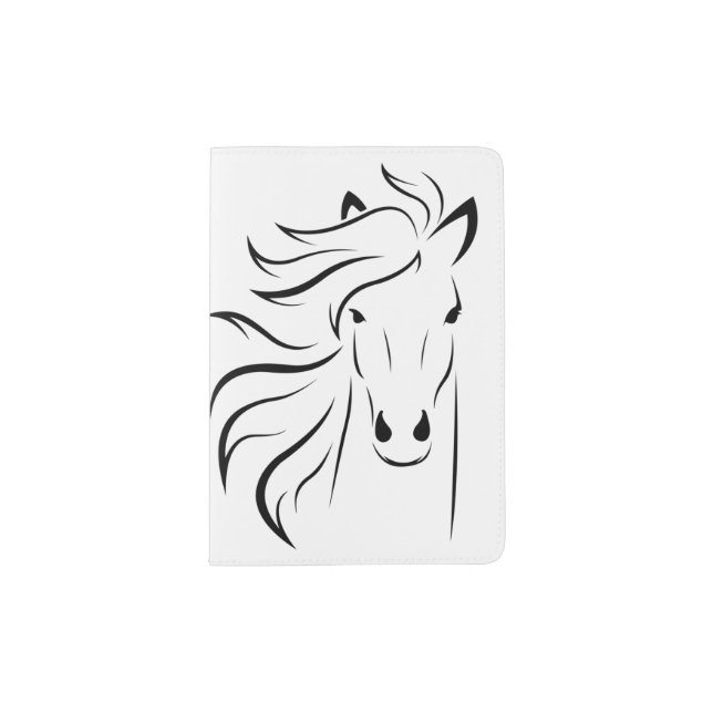 Born to ride large  passport holder (Front)