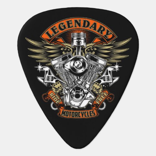 Born to Ride Motorcycles Guitar Pick