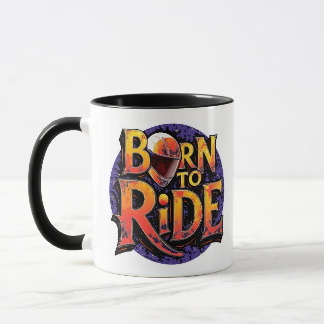 Born to Ride Mug (Left)