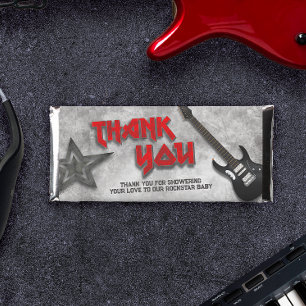 Born to Rock - Babyshower Hershey Bar Favors