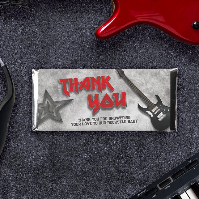 Born to Rock - Babyshower Hershey Bar Favors (Creator Uploaded)