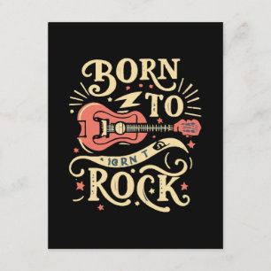 Born to Rock Electric Guitar Enclosure Card