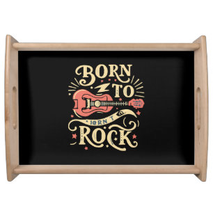 Born to Rock Electric Guitar Serving Tray