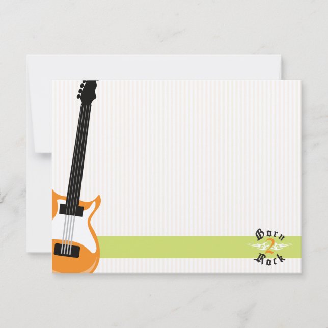 Born to Rock Flat Note Cards (MTV) (Front)