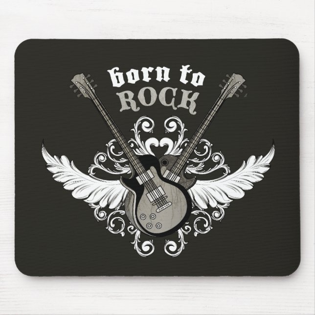 Born To Rock mousepad (Front)