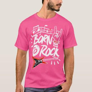 Born To Rock Music Rock and Roll 80s Lover Vintage T-Shirt
