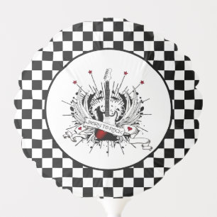 Born to Rock & Roll Guitar Rocker Metal Musician Balloon