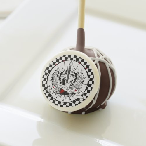 Born to Rock  Roll Guitar Rocker Music Party Cake Pops