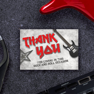 Born to Rock Thank You Card