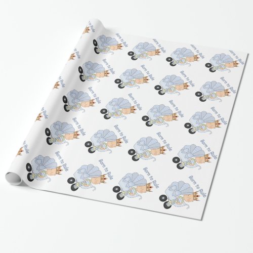 Born to Rule_Baby PrinceBlue Wrapping Paper