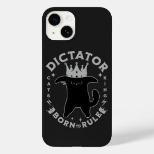 Born To Rule Funny Cat Design Case-Mate iPhone 14 Case