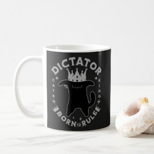 Born To Rule Funny Cat Design Coffee Mug