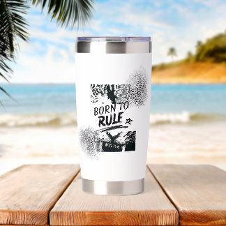 Born to Rule Leopard Graphic Tumbler