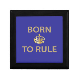 Born To Rule with golden crown Gift Box
