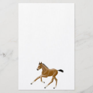 Born to Run Thoroughbred Foal Stationery