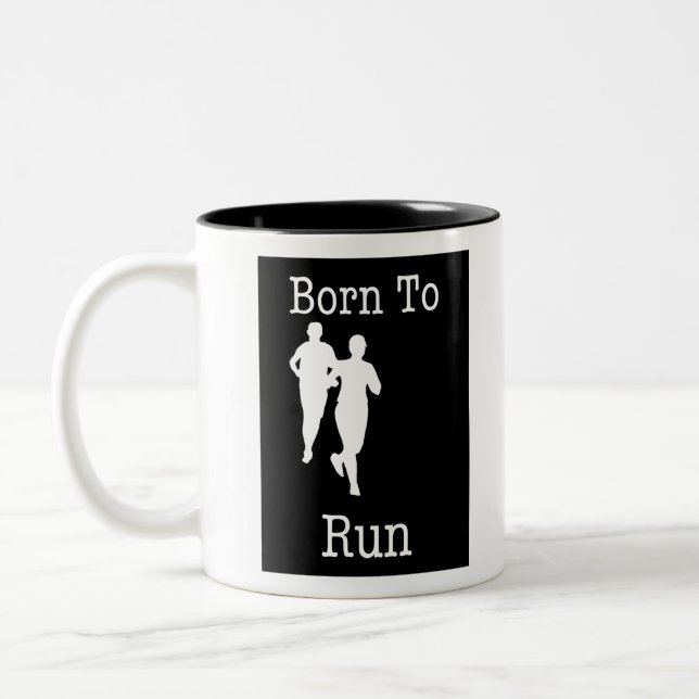 Born to Run Two-Tone Coffee Mug (Left)