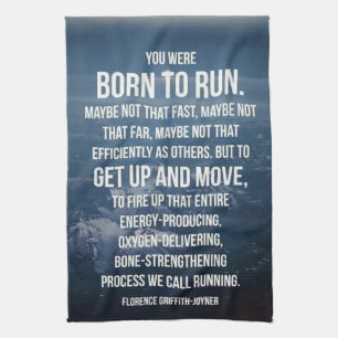 Born To Run - Workout Motivational Towel