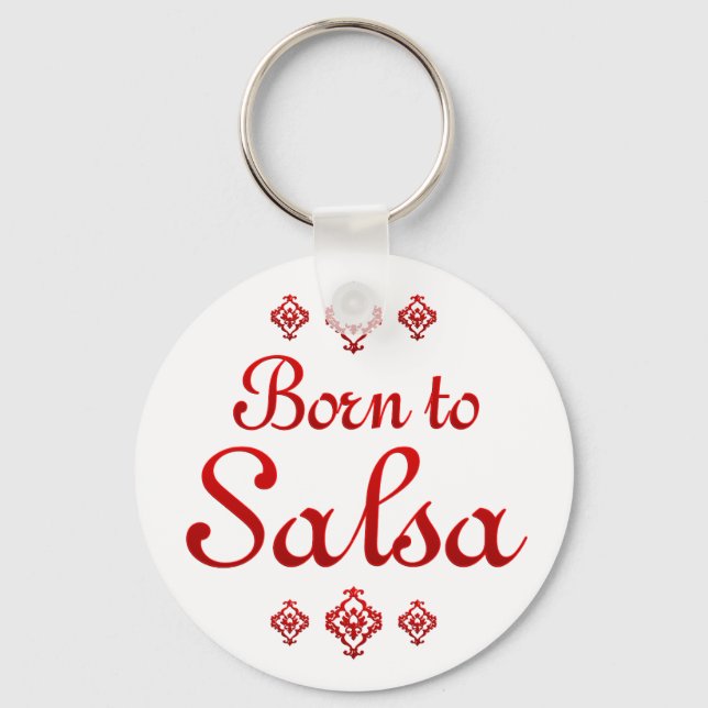 BORN TO SALSA KEYCHAIN (Front)