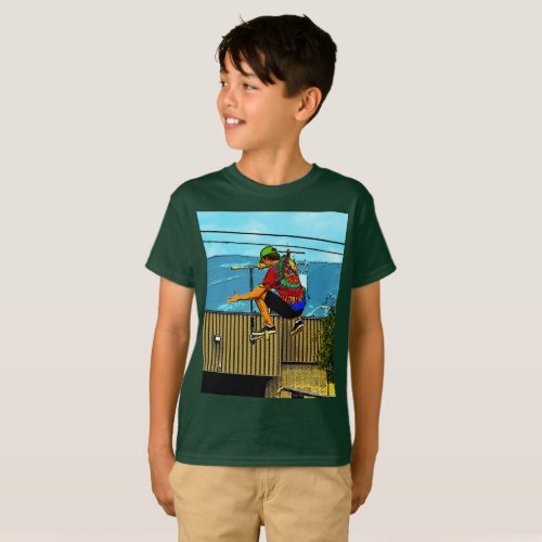 Born to Scoot _ Stunt Scooter Boy T_Shirt