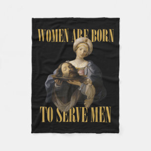 Born To Serve Men Christian Boss Girl Motivational Fleece Blanket