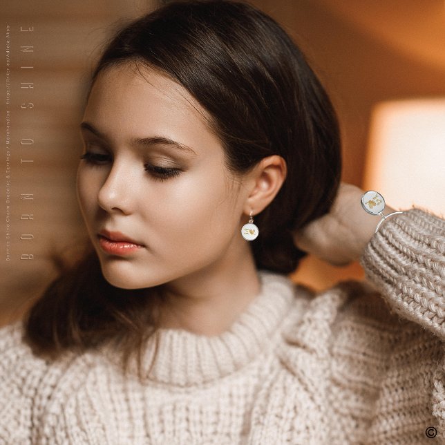 Born to Shine Earrings designd by Poet Adiela Akoo (Born to Shine Charm Bracelet & Tote designd by Poet Adiela Akoo. Love it? GET it! A gr8t gift combo!)