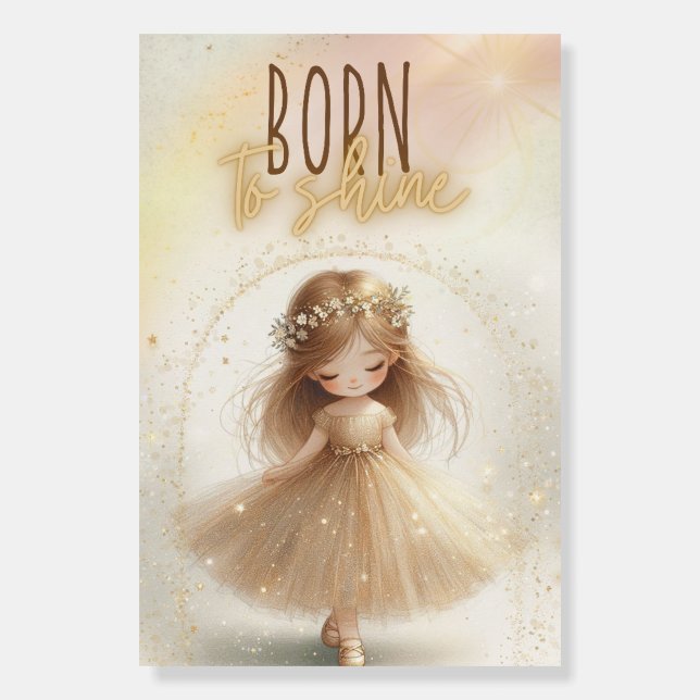 Born to shine, Girl poster (Front)