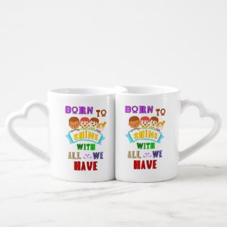 Born To Shine With All We Have 2 Spectrum Autism Coffee Mug Set