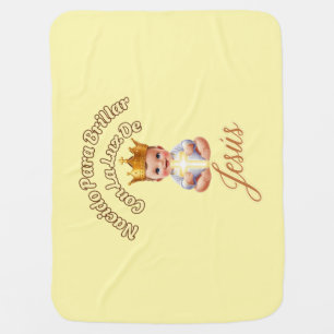 Born to shine with the light of Jesus Baby Blanket