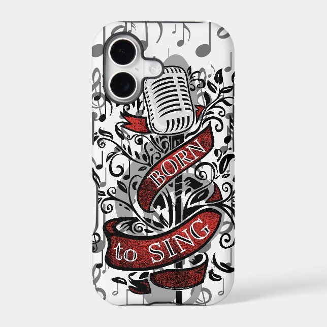 Born To Sing Electronic skins and cases (Back)