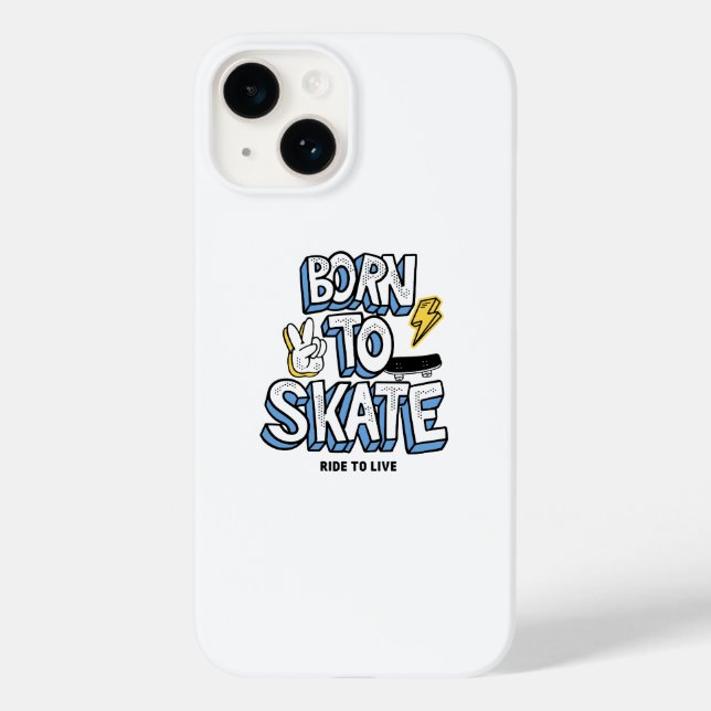 Born to Skate Ride to Live Case-Mate iPhone Case (Back)