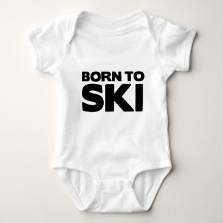 Born to Ski 01 Baby Bodysuit