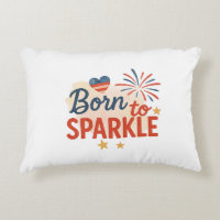 Born to Sparkle – Patriotic 4th of July Design for