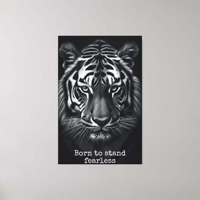 Born to stand fearless canvas print (Front)