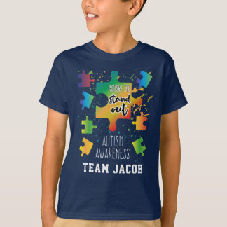 Born to Stand Out Autism Awareness Puzzles T-Shirt