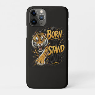 Born To Stand Out – Powerful Tiger Streetwear Desi iPhone 11 Pro Case