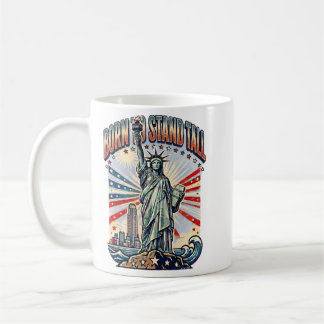 Born to Stand Tall Patriotic Art Coffee Mug
