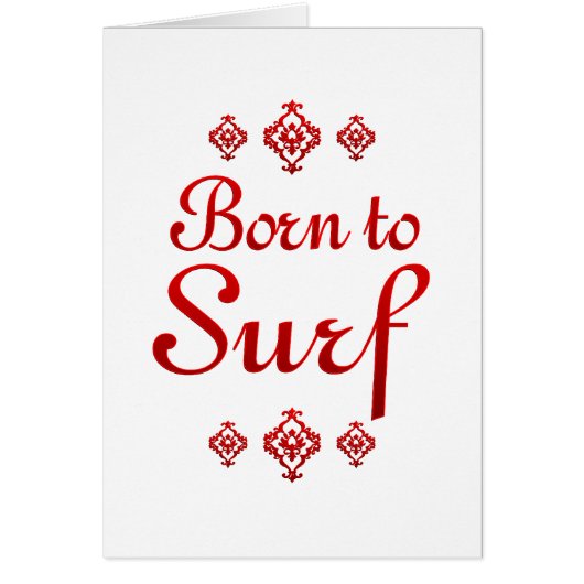 BORN TO SURF CARDS (Front)