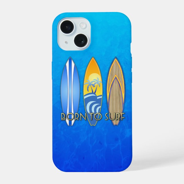 Born To Surf Iphone Case (Back)