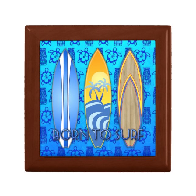 Born To Surf Keepsake Box (Front)