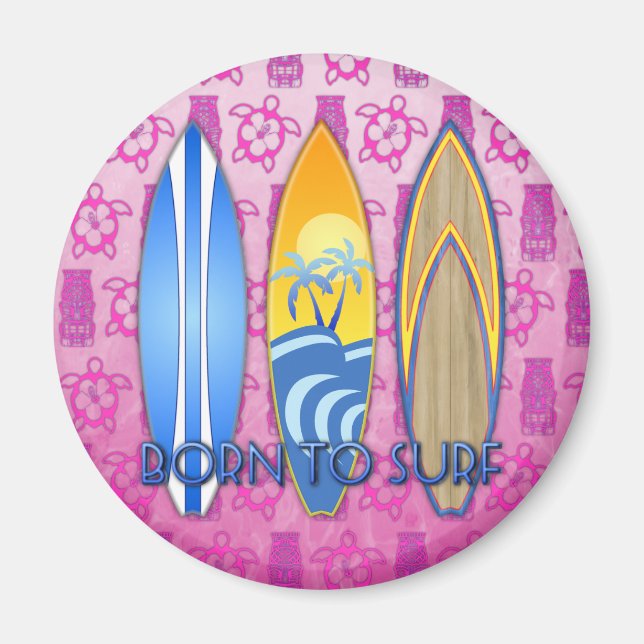 Born To Surf Magnet (Front)