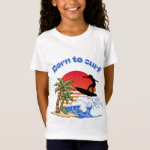 Born to Surf Retro Sunset surfer 