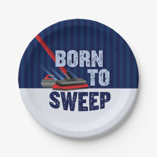 'Born To Sweep' Paper Plates