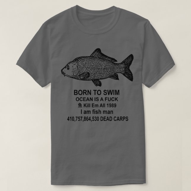 Born To Swim Ocean Is A TShirt (Design Front)