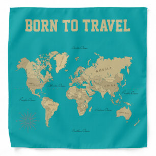 Born To Travel Bandana